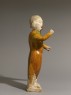 Earthenware figure of a groom (oblique)