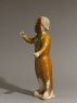 Earthenware figure of a groom (oblique)