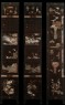 Coromandel screen with Chinese palace scene (back, 3 panels)