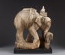 Elephant with mahout (side)