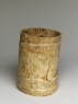 Brush pot in the form of a bamboo stem (oblique)