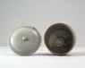 Greenware bowl and lid (oblique)