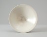 White ware bowl with floral decoration (oblique)