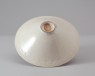 White ware bowl with floral decoration (oblique)