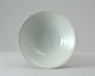 White ware bowl with peony decoration (oblique)