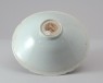 White ware bowl with peony decoration (oblique)