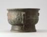 Ritual food vessel, or gui, with taotie mask pattern (oblique)