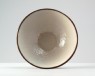 White ware bowl with floral decoration (oblique)