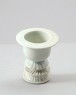 White ware lamp with ribbed decoration (oblique)