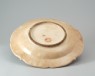 White ware dish with quatrefoil rim (oblique)