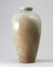 Greenware vase with birds and floral decoration (side)