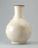 White ware vase with floral and geometric decoration (oblique)