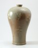 Greenware maebyong, or plum blossom, vase with cranes (oblique)