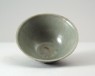 Greenware bowl with lotus petals (oblique)