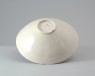 White ware bowl with lotus decoration (oblique)