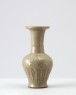 Greenware baluster vase with flowers of the four seasons (oblique)