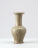 Greenware baluster vase with flowers of the four seasons (oblique)