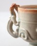 White ware cup with two dragons (oblique)