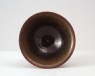 Black ware tea bowl with 'hare's fur' glazes (oblique)