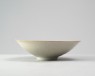 White ware bowl with floral decoration (oblique)