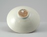 White ware bowl with floral decoration (oblique)