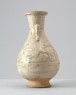 White ware vase with a dragon and tiger (oblique)
