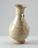 White ware vase with a dragon and tiger (oblique)