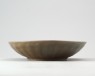 Greenware dish with lotus petals (oblique)