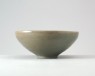 Greenware bowl with parrots (oblique)