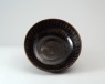 Black ware bowl with stripes (oblique)