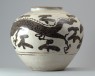 Cizhou type jar with a dragon and phoenix (oblique)