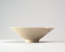 White ware bowl with birds in flight (oblique)