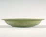 Dish with green glaze (oblique)
