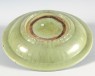 Dish with green glaze (oblique)