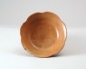 Greenware bowl with lobed rim (oblique)