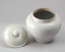 White ware baluster jar and lid (oblique)