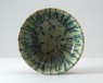 Bowl with blue splash decoration (oblique)