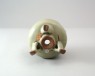 Greenware tripod incense burner (oblique)