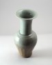 Greenware vase with lotus decoration (oblique)