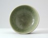 Greenware bowl with historical and legendary figures (oblique)