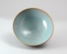 Bowl with blue glaze (oblique)