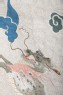 Silk hanging or tablecloth with pearl, stylized clouds, and four kirin, or horned creatures (detail, Cat. No. 7)